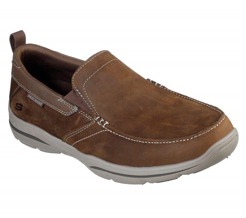 Pánské Mokasíny Skechers Relaxed Fit: Harper - Forde Hnědé | LIBCRMQ-29