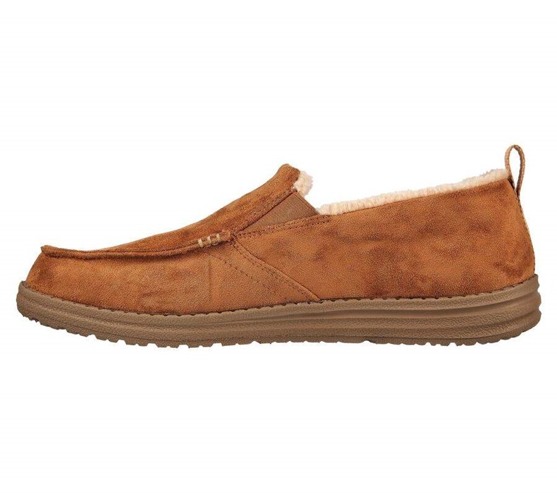 Pánské Mokasíny Skechers Relaxed Fit: Melson - Willmore Hnědé | ISHELPQ-40