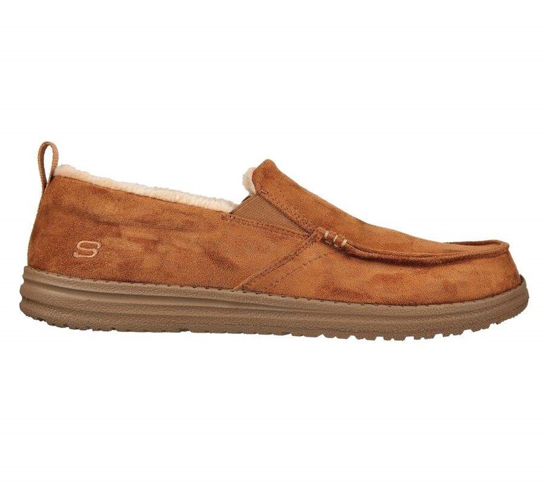 Pánské Mokasíny Skechers Relaxed Fit: Melson - Willmore Hnědé | ISHELPQ-40