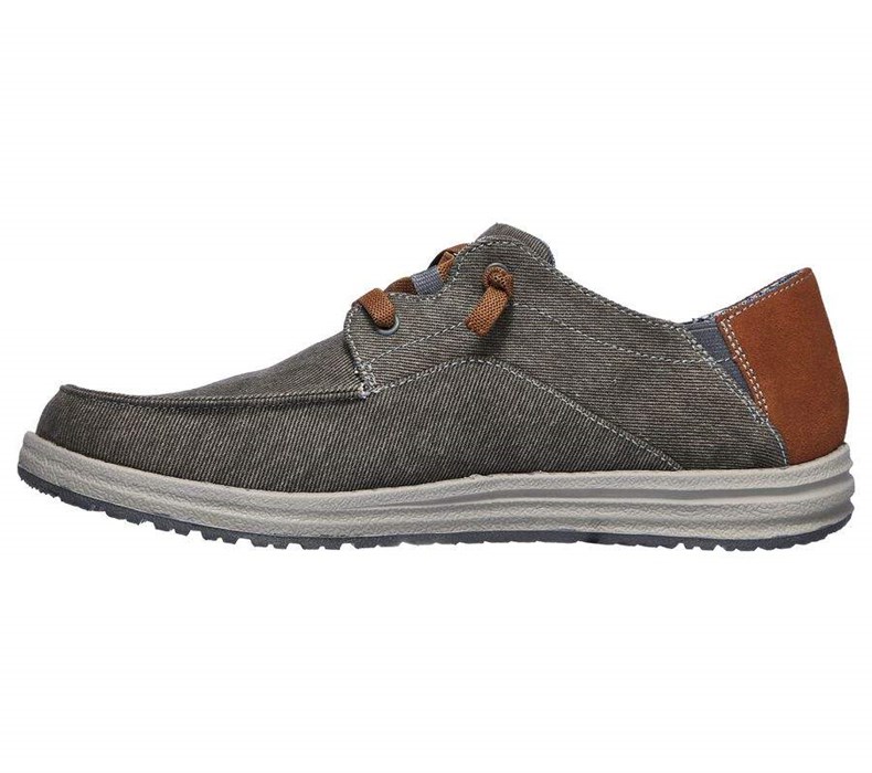 Pánské Mokasíny Skechers Relaxed Fit: Melson - Planon Šedé | SBMKENV-52