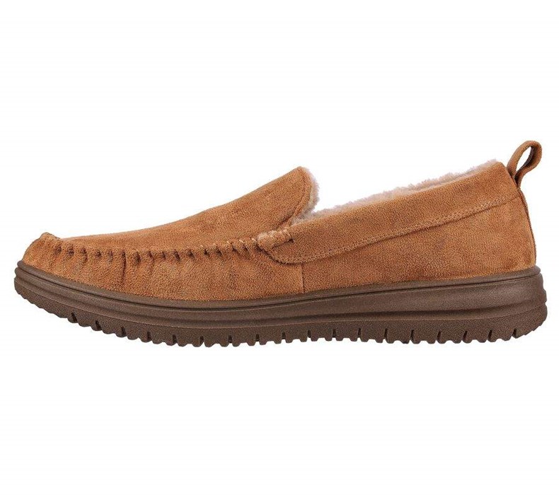 Pánské Mokasíny Skechers Relaxed Fit: Murette - Ghetti Hnědé | GULDVEK-14