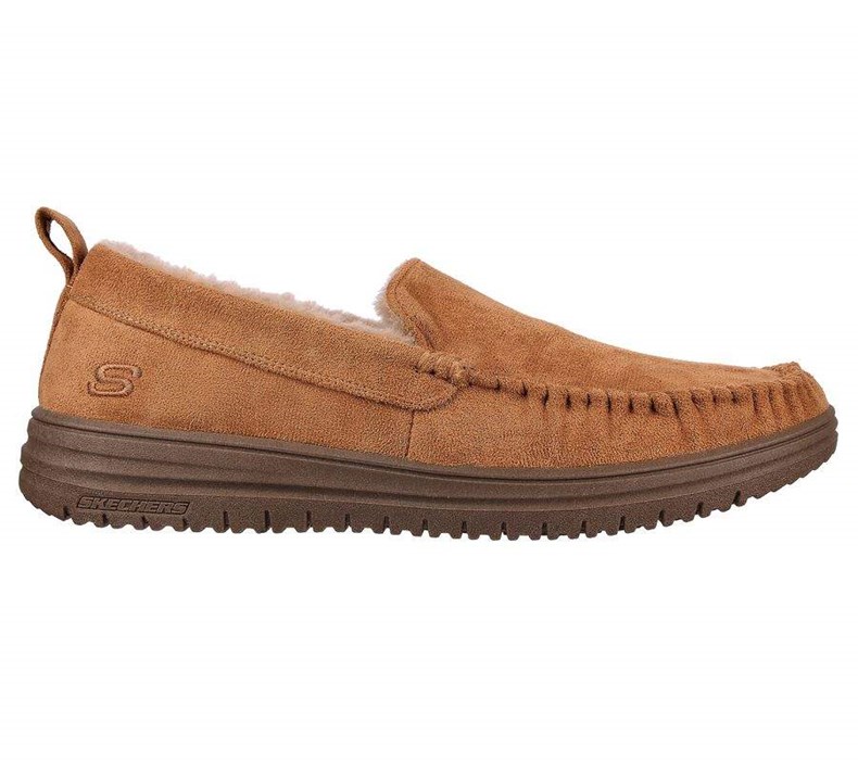 Pánské Mokasíny Skechers Relaxed Fit: Murette - Ghetti Hnědé | GULDVEK-14