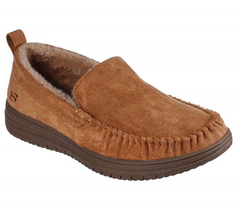 Pánské Mokasíny Skechers Relaxed Fit: Murette - Ghetti Hnědé | GULDVEK-14