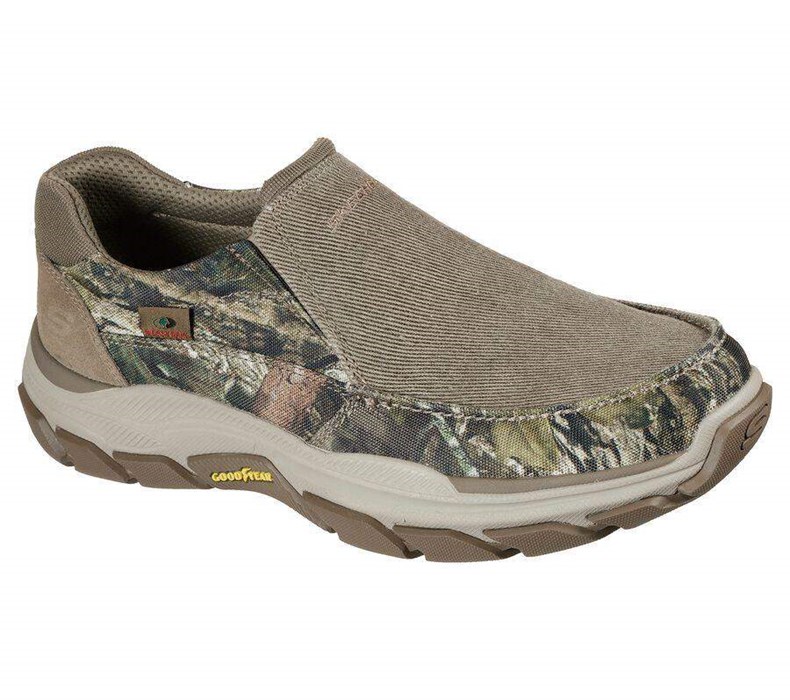 Pánské Mokasíny Skechers Relaxed Fit: Respected - Vergo Hnědé | KSPRVFX-50