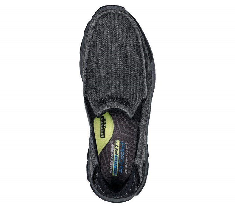 Pánské Mokasíny Skechers Relaxed Fit: Respected - Vernon Černé | LCHNFZE-53