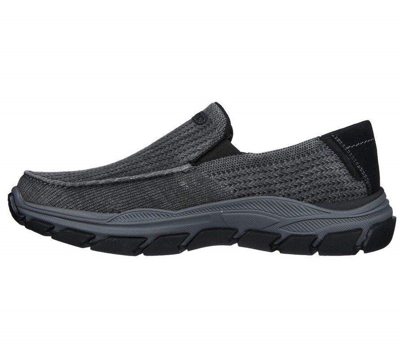 Pánské Mokasíny Skechers Relaxed Fit: Respected - Vernon Černé | LCHNFZE-53