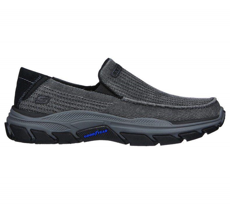 Pánské Mokasíny Skechers Relaxed Fit: Respected - Vernon Černé | LCHNFZE-53