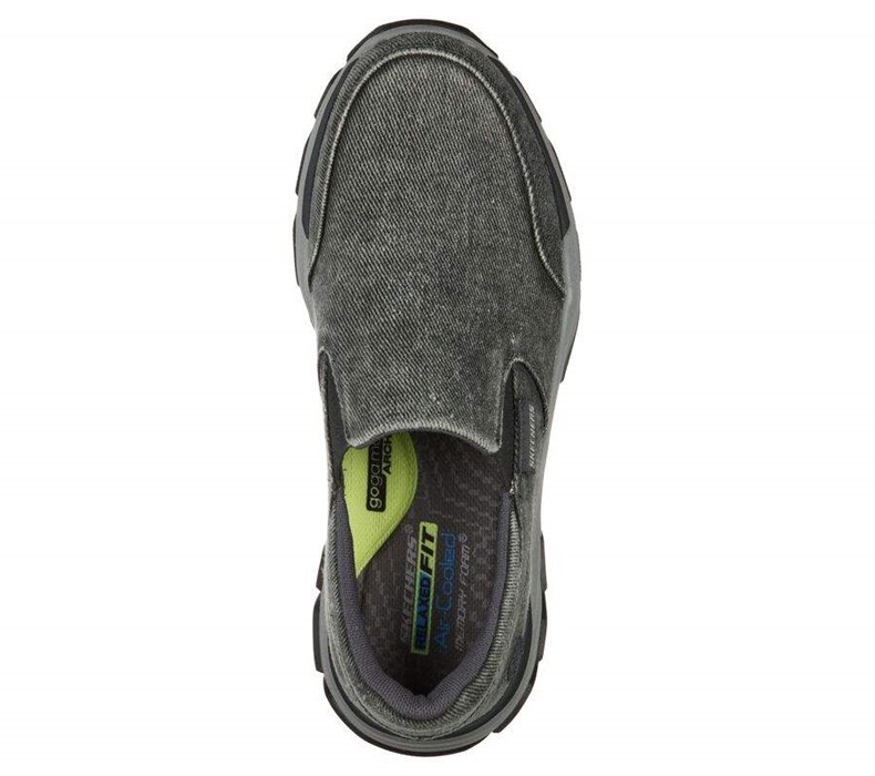 Pánské Mokasíny Skechers Relaxed Fit: Respected - Fallston Šedé | MPOJDGE-78