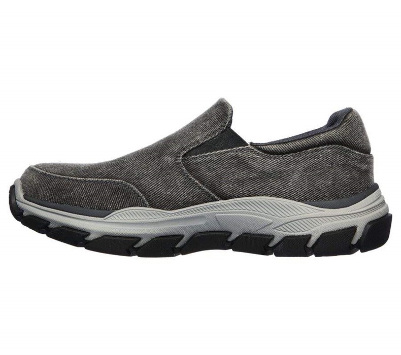 Pánské Mokasíny Skechers Relaxed Fit: Respected - Fallston Šedé | MPOJDGE-78