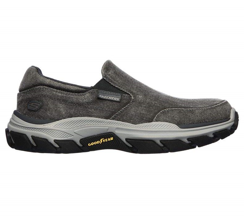 Pánské Mokasíny Skechers Relaxed Fit: Respected - Fallston Šedé | MPOJDGE-78