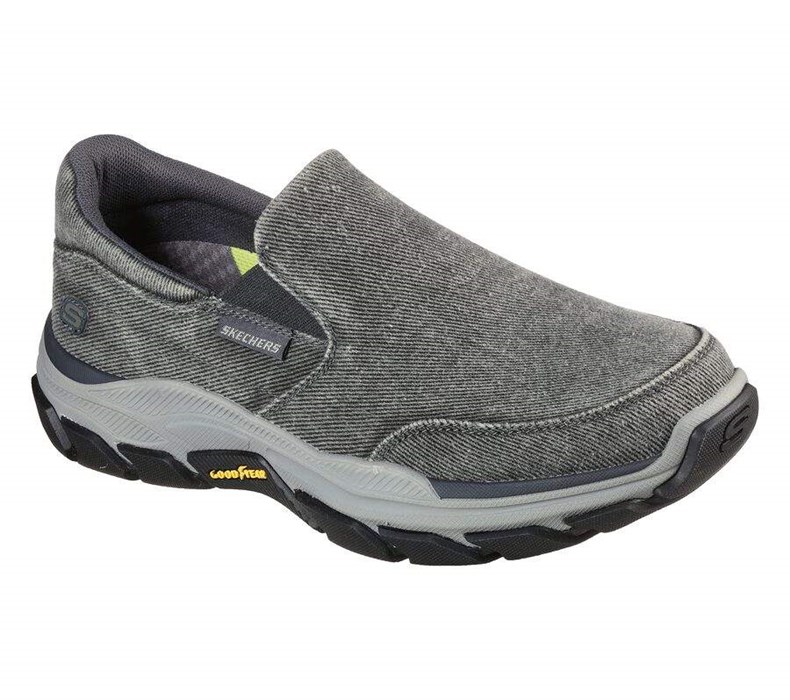 Pánské Mokasíny Skechers Relaxed Fit: Respected - Fallston Šedé | MPOJDGE-78