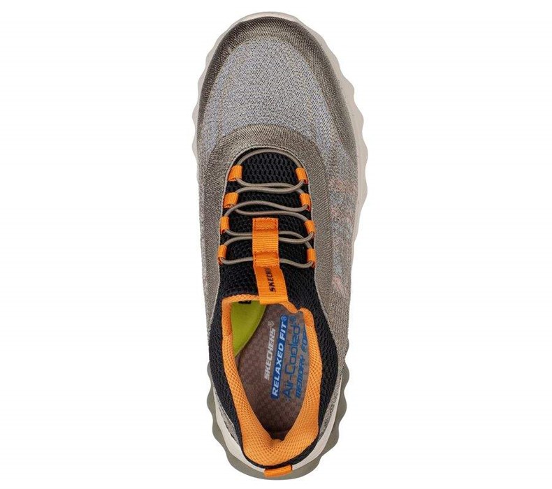 Pánské Mokasíny Skechers Relaxed Fit: Voston - Reever Olivy Zelené Černé | WLJHOYZ-49