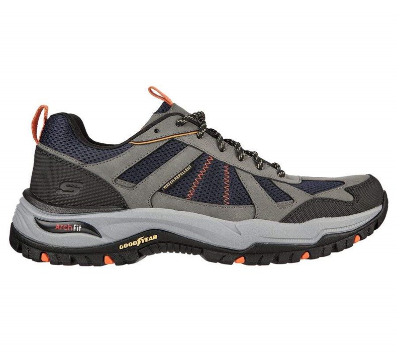 Pánské Oxfordky Skechers Arch Fit Dawson - Vortego Tmavě Blankyt Šedé | OANSPQZ-89