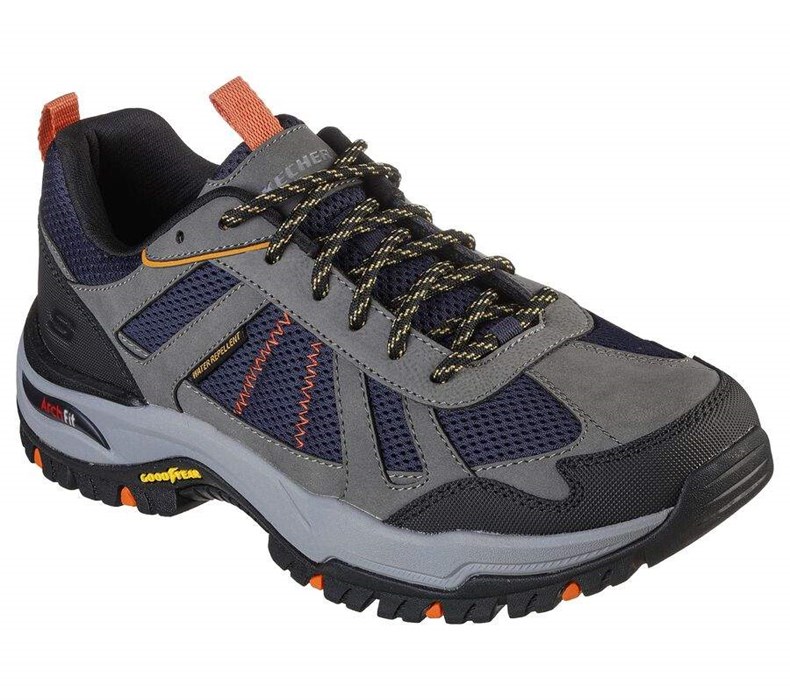 Pánské Oxfordky Skechers Arch Fit Dawson - Vortego Tmavě Blankyt Šedé | OANSPQZ-89