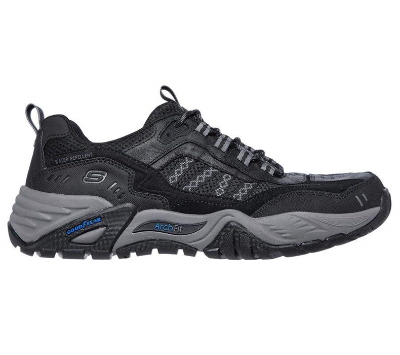 Pánské Oxfordky Skechers Arch Fit Recon - Jericko Černé | PYXVWKU-70