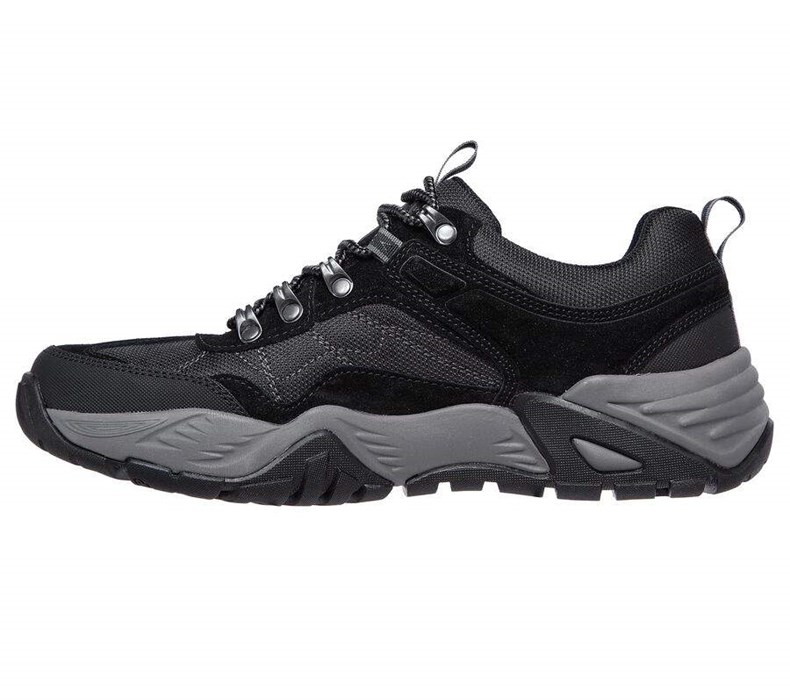 Pánské Oxfordky Skechers Arch Fit Recon - Harbin Černé | SOKLMEW-32