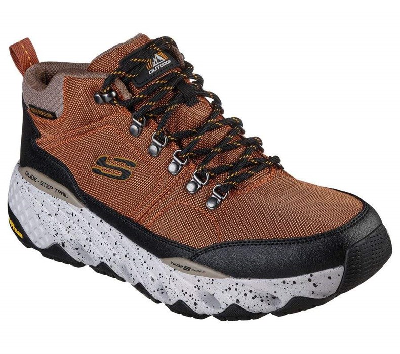 Pánské Oxfordky Skechers Glide-Step Trailové - Woodward Hnědé Černé | LIGQCRX-63