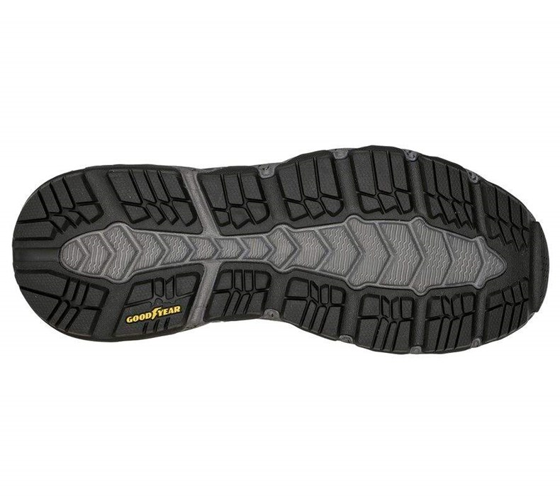 Pánské Oxfordky Skechers Glide-Step Trailové - Woodward Černé Šedé | YFSMVLH-01