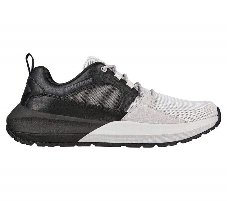 Pánské Oxfordky Skechers Neville - Carth Černé Šedé | YXJVDRC-02