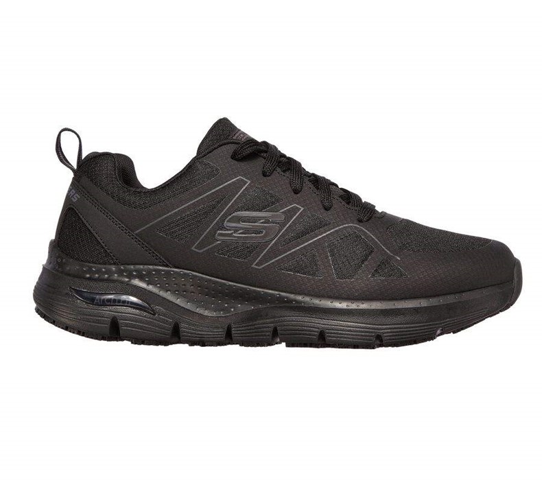 Pánské Oxfordky Skechers Pracovní: Arch Fit SR - Axtell Černé | UZOSDXA-85