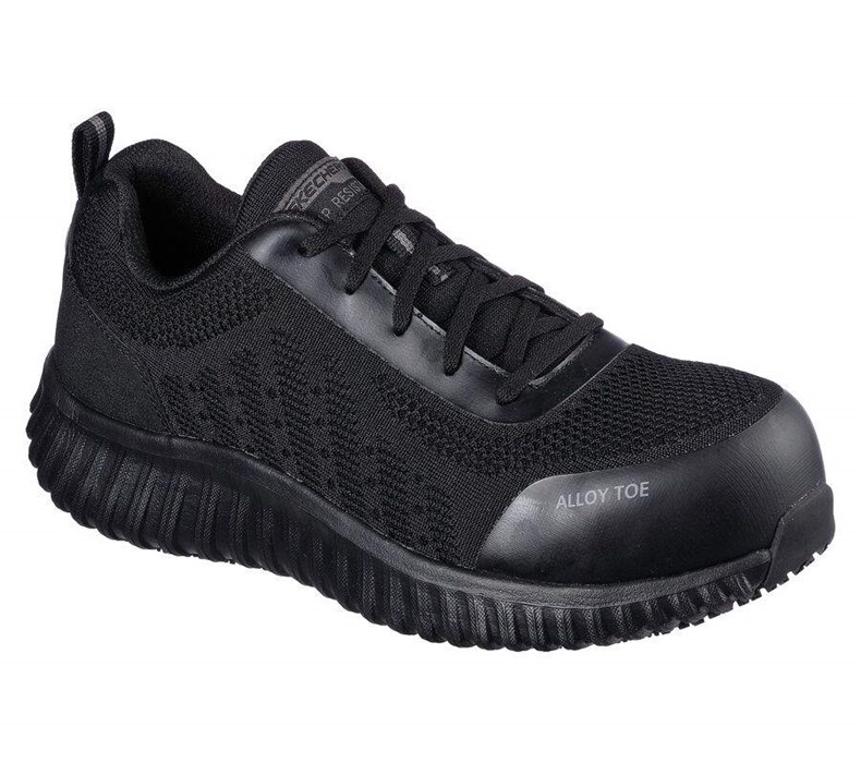 Pánské Oxfordky Skechers Pracovní: Cicades - Taolo ESD Alloy Špicí Černé | HSLVOXZ-96