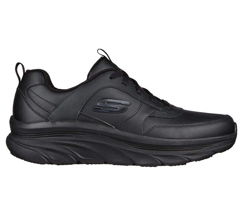 Pánské Oxfordky Skechers Pracovní: D'Lux Walker SR - Splendal Černé | ZGEVRKL-28