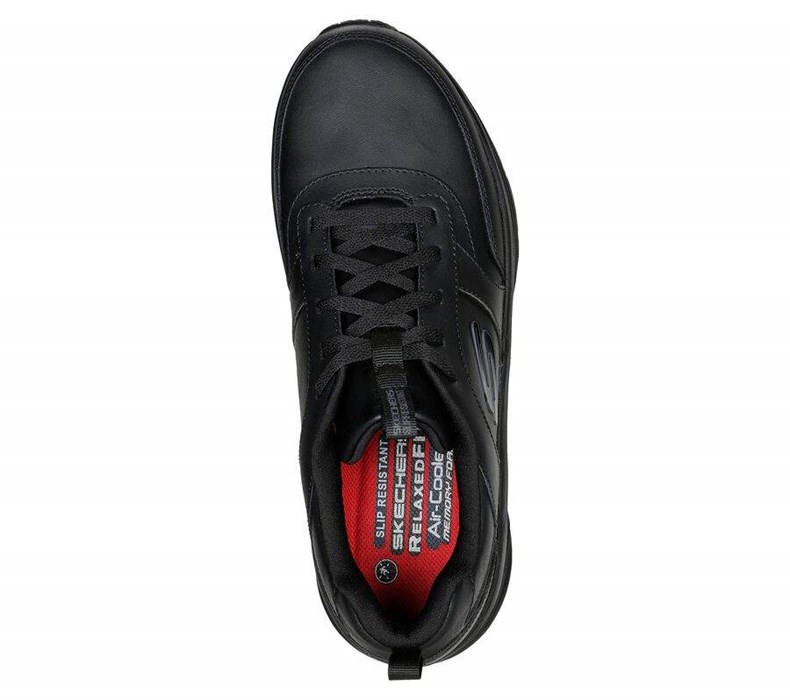 Pánské Oxfordky Skechers Pracovní: D'Lux Walker SR - Splendal Černé | ZGEVRKL-28