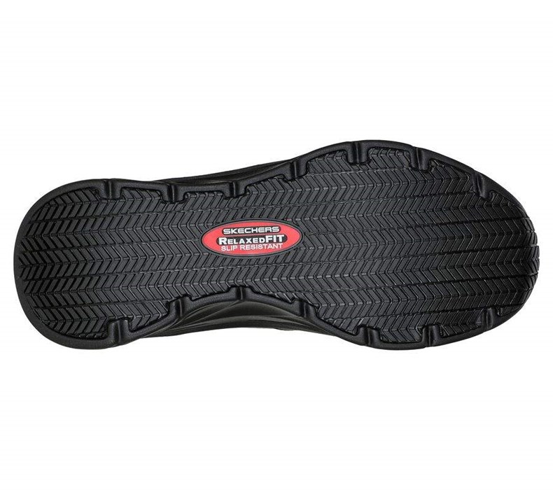 Pánské Oxfordky Skechers Pracovní: D'Lux Walker SR - Splendal Černé | ZGEVRKL-28