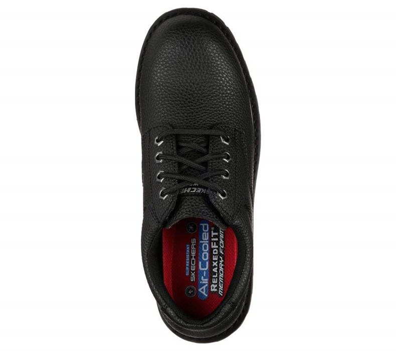 Pánské Oxfordky Skechers Pracovní Relaxed Fit: Cottonwood - Jaken SR Černé | GJTDNXZ-98