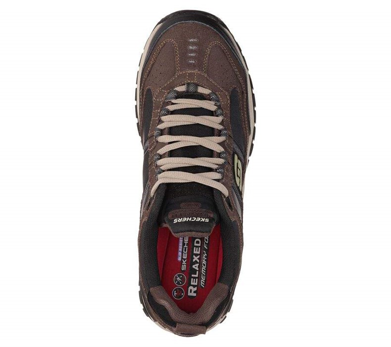 Pánské Oxfordky Skechers Pracovní Relaxed Fit: Soft Stride - Grinnell Comp Hnědé Černé | IQCMKRV-58