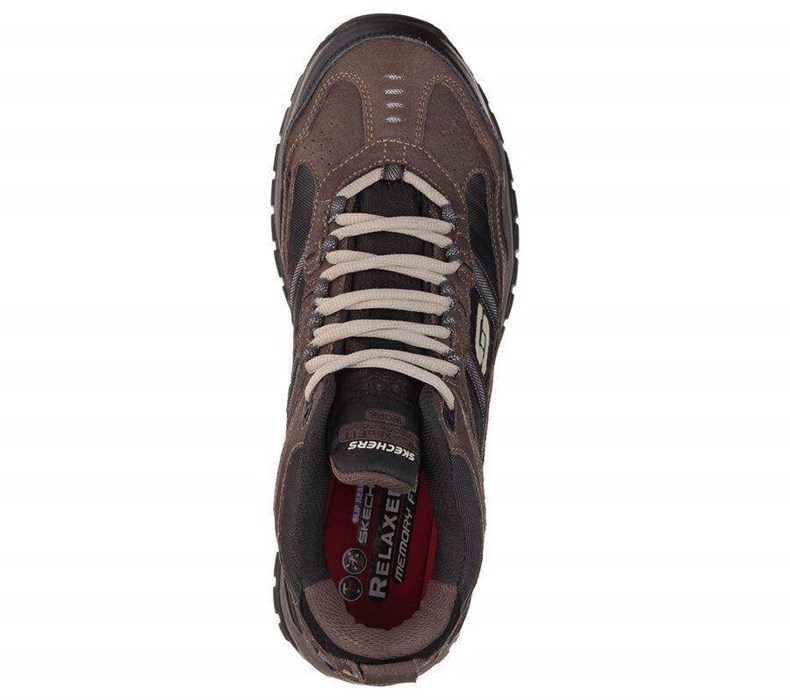 Pánské Oxfordky Skechers Pracovní Relaxed Fit: Soft Stride - Canopy Comp Špicí Hnědé Černé | KAGXHIU-83