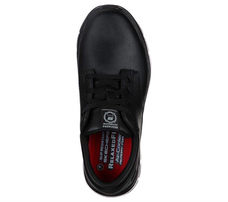 Pánské Oxfordky Skechers Pracovní Relaxed Fit: Flex Advantage - Fourche SR Černé | POQYRCF-29