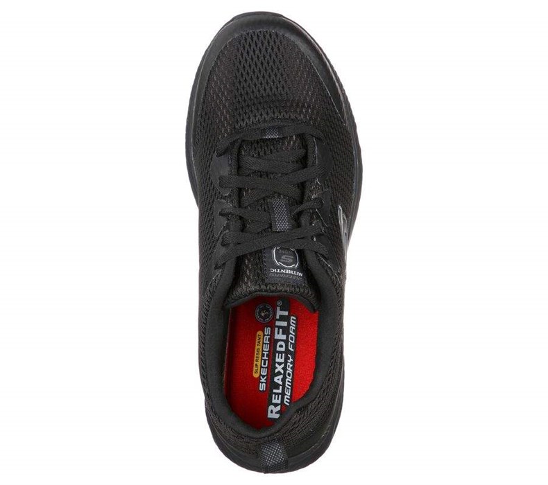 Pánské Oxfordky Skechers Pracovní Relaxed Fit: DynaAir SR Černé | XSYKCFQ-52