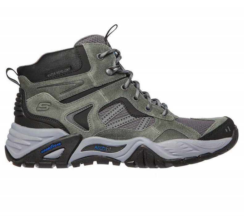 Pánské Oxfordky Skechers Relaxed Fit: Arch Fit Recon - Percival Šedé | WVITHXE-29