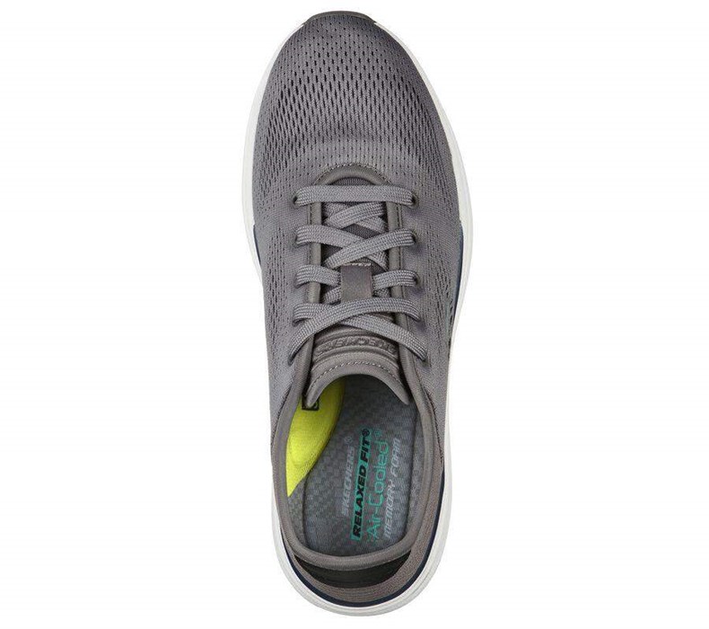 Pánské Oxfordky Skechers Relaxed Fit: Crowder - Freewell Šedé | WEZPDFQ-54