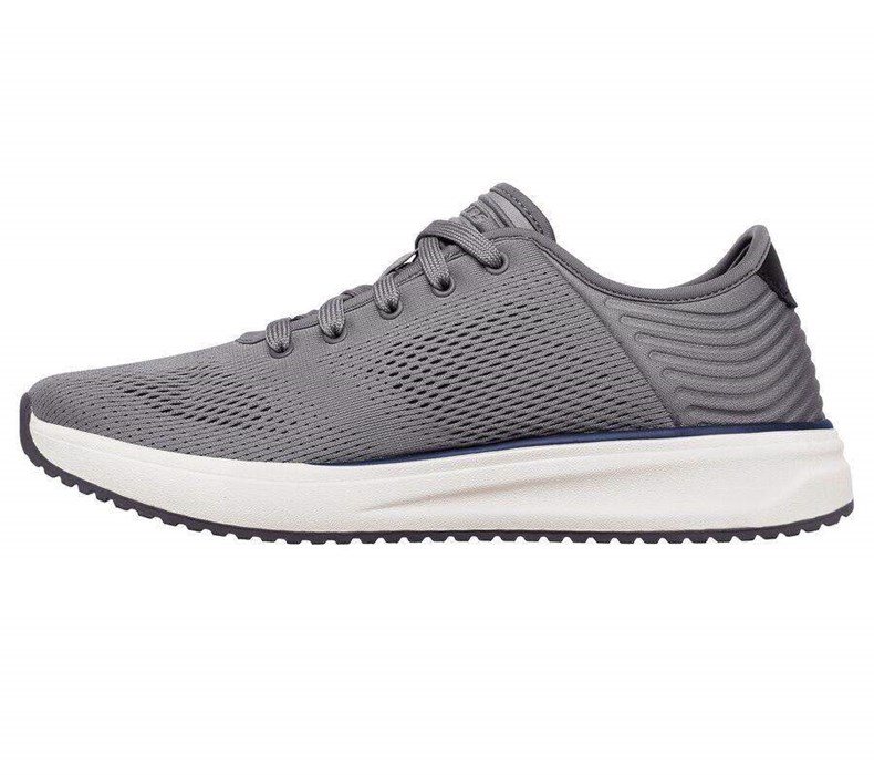 Pánské Oxfordky Skechers Relaxed Fit: Crowder - Freewell Šedé | WEZPDFQ-54