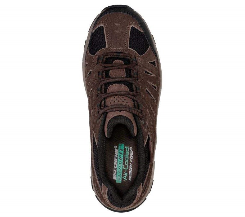 Pánské Oxfordky Skechers Relaxed Fit: Edgmont - Taggert Čokolády | STUHCKR-80