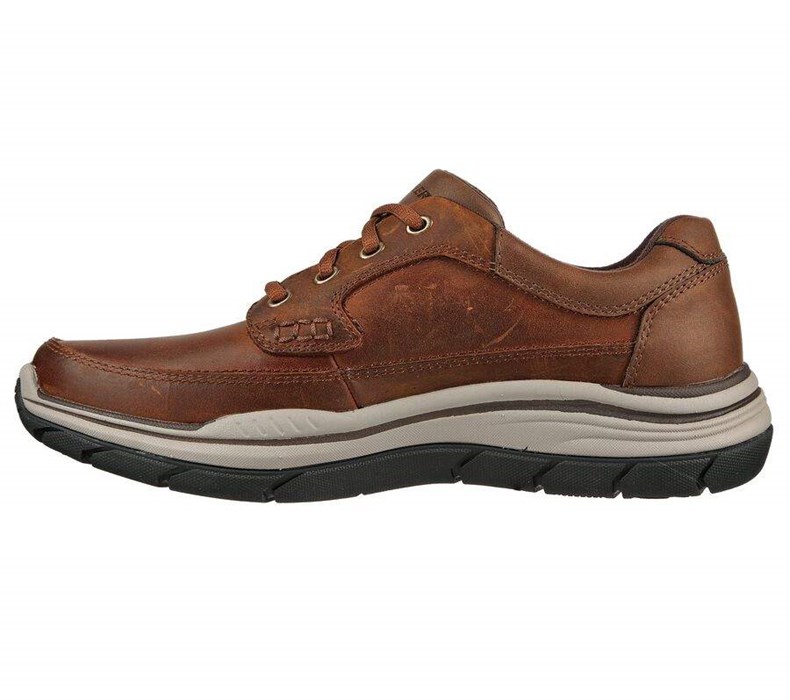 Pánské Oxfordky Skechers Relaxed Fit: Expected 2.0 - Raymer Hnědé | FLZJCGX-47