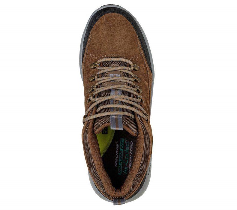 Pánské Oxfordky Skechers Relaxed Fit: Lugwin - Armadale Hnědožlutý | FMWCTBN-73