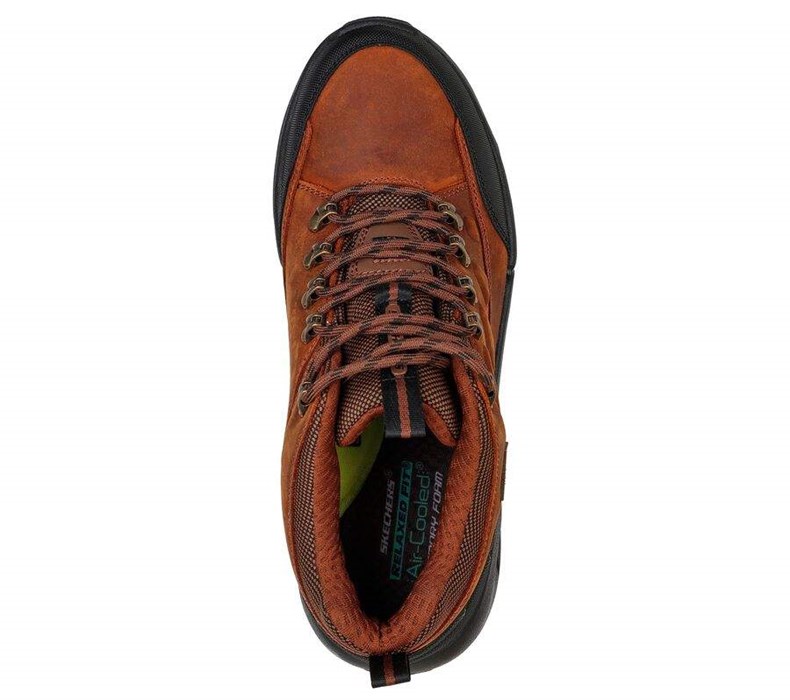 Pánské Oxfordky Skechers Relaxed Fit: Lugwin - Armadale Hnědé | GAWQPBV-04