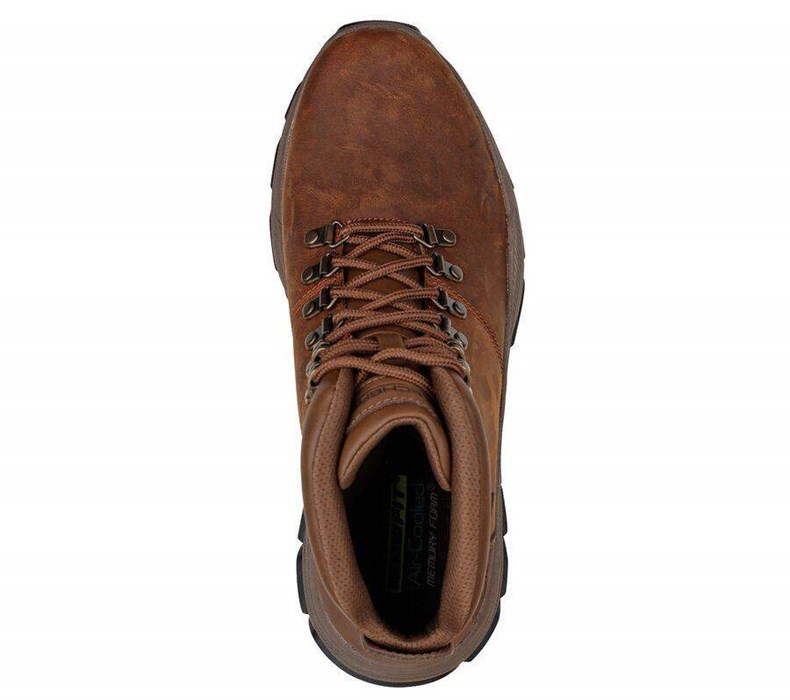 Pánské Oxfordky Skechers Relaxed Fit: Respected - Esmont Hnědé | POMKZHI-04