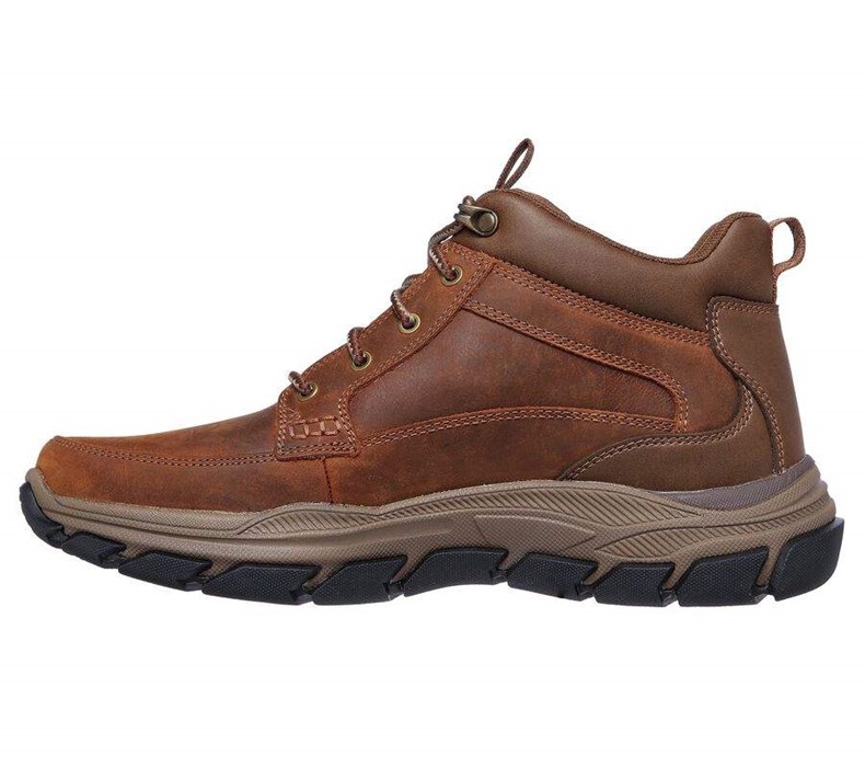 Pánské Oxfordky Skechers Relaxed Fit: Respected - Boswell Hnědé | YMXHVTL-03