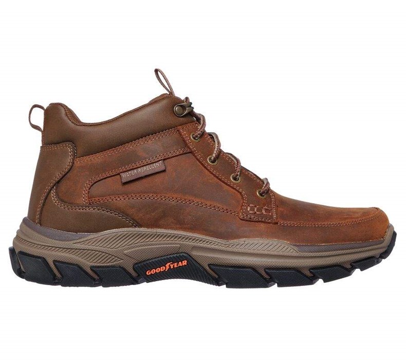 Pánské Oxfordky Skechers Relaxed Fit: Respected - Boswell Hnědé | YMXHVTL-03