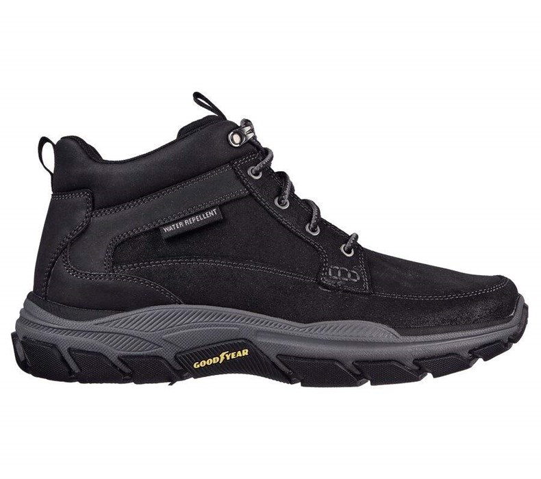 Pánské Oxfordky Skechers Relaxed Fit: Respected - Boswell Černé | ZLSWVAC-40