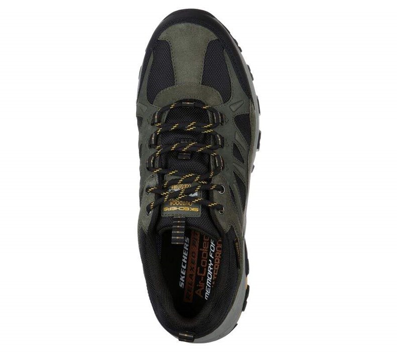 Pánské Oxfordky Skechers Relaxed Fit: Selmen - Enago Olivy Zelené Černé | ALHZNQO-10