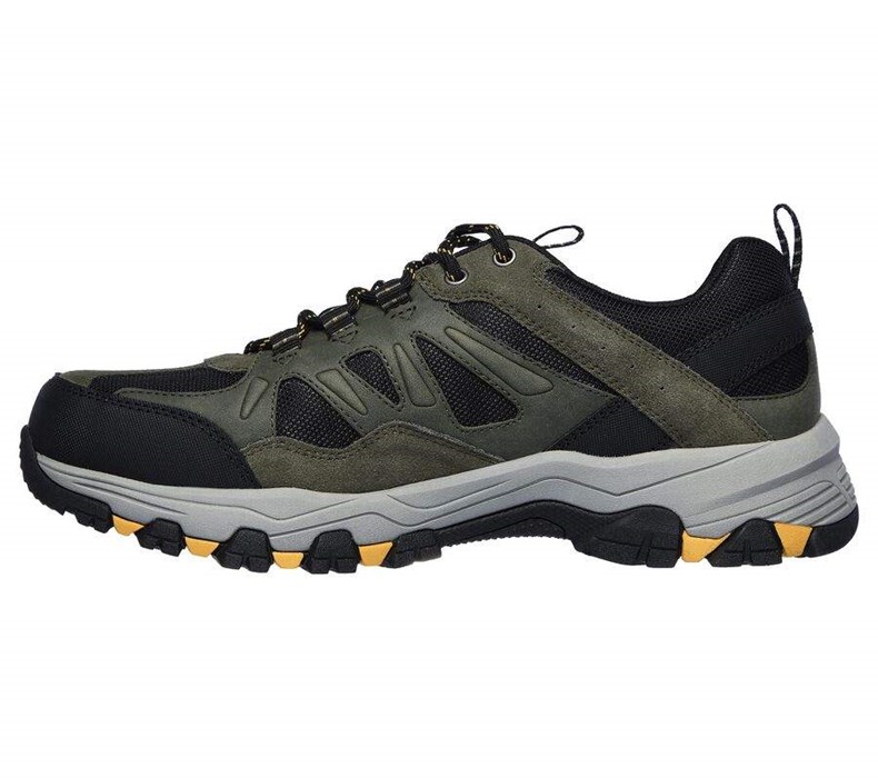 Pánské Oxfordky Skechers Relaxed Fit: Selmen - Enago Olivy Zelené Černé | ALHZNQO-10