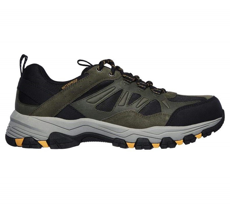 Pánské Oxfordky Skechers Relaxed Fit: Selmen - Enago Olivy Zelené Černé | ALHZNQO-10