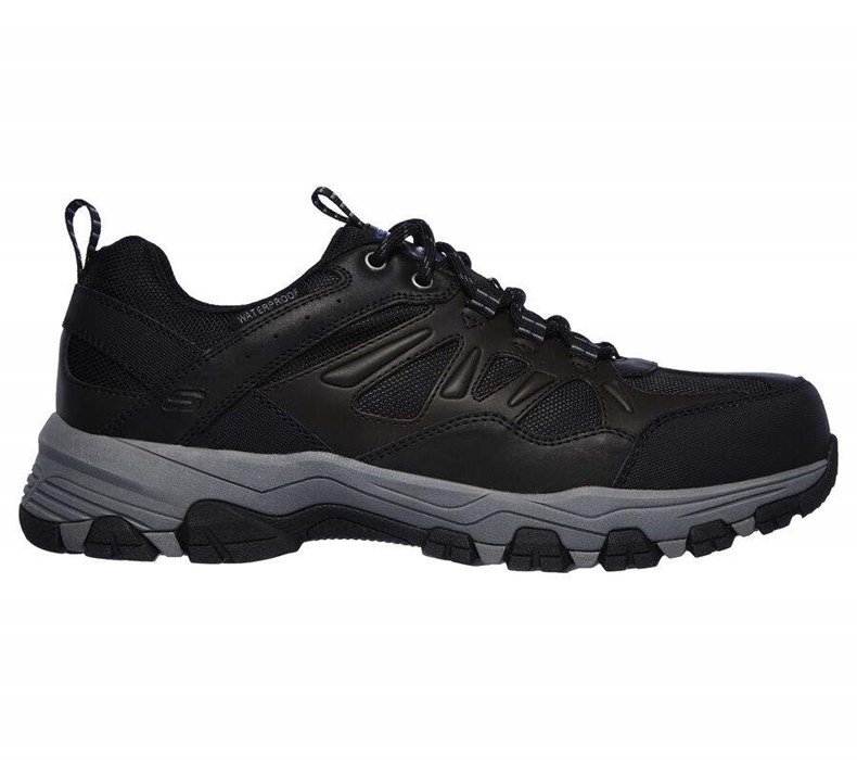 Pánské Oxfordky Skechers Relaxed Fit: Selmen - Enago Černé | GBQOXJD-30