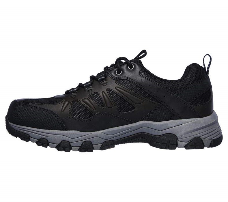 Pánské Oxfordky Skechers Relaxed Fit: Selmen - Enago Černé | GBQOXJD-30