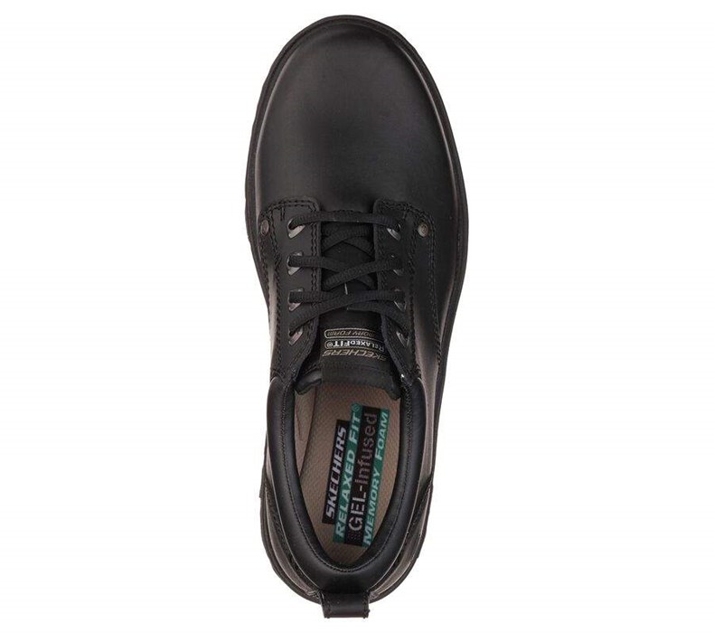 Pánské Oxfordky Skechers Relaxed Fit: Segment - Rilar Černé | GOHMVTL-24